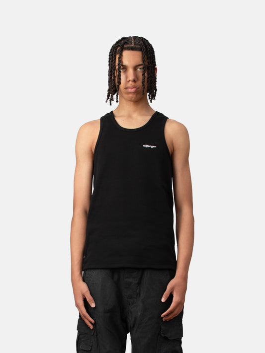 HEAVY RIB TANKTOP BLACK (DOUBLE PACK)