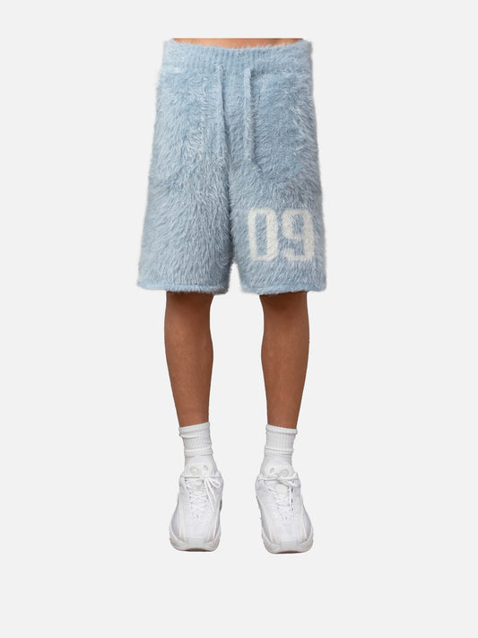 09 FUR SHORTS BABY BLUE