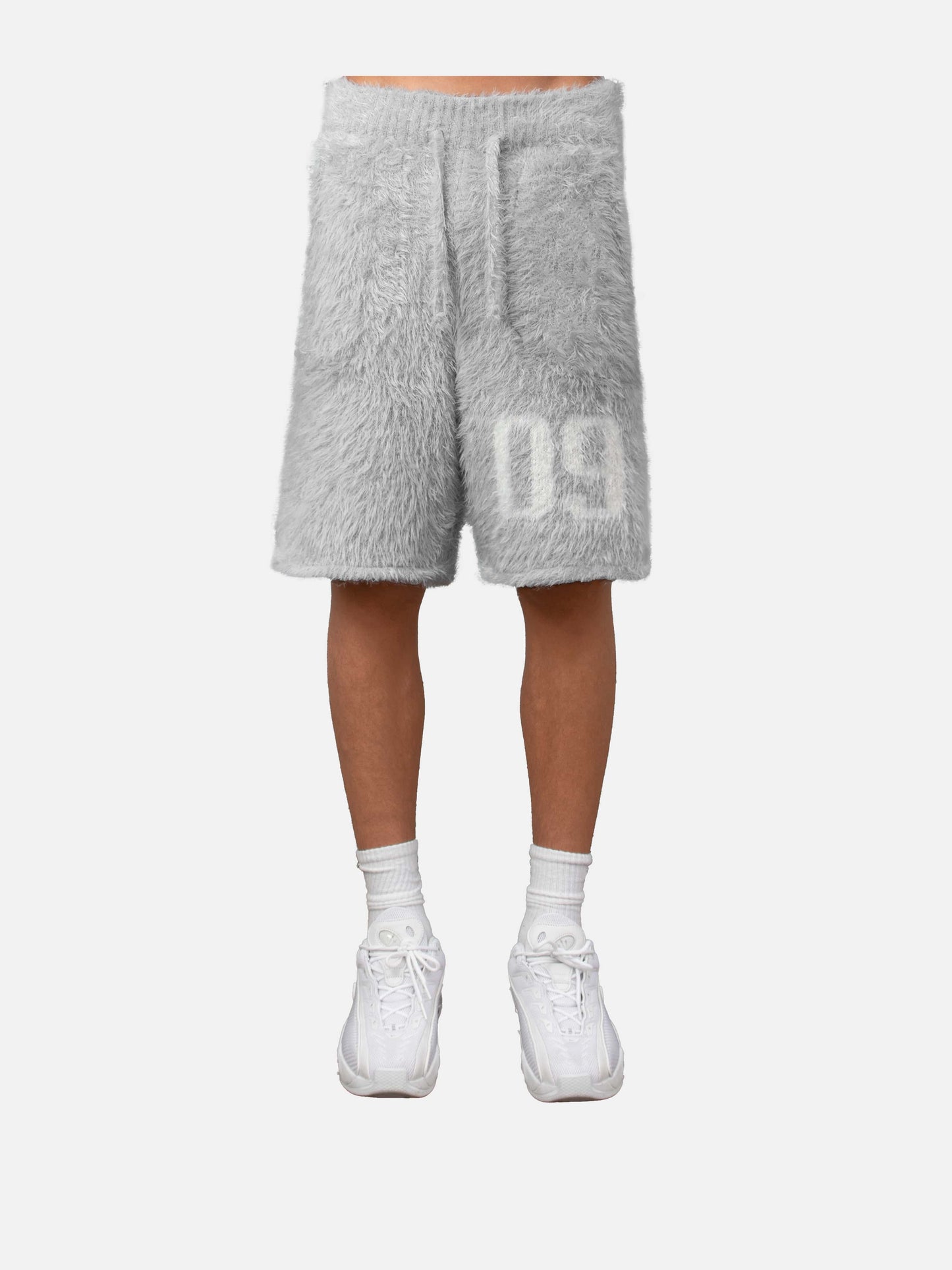 09 FUR SHORTS GREY