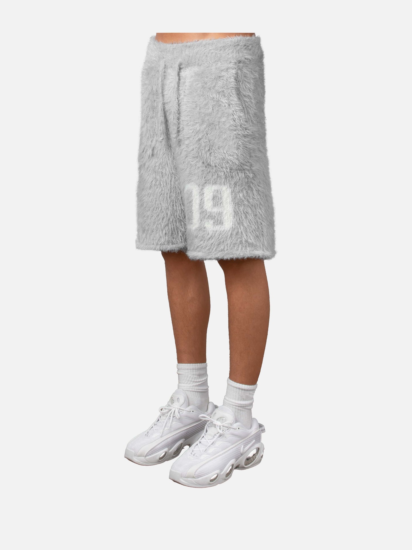 09 FUR SHORTS GREY