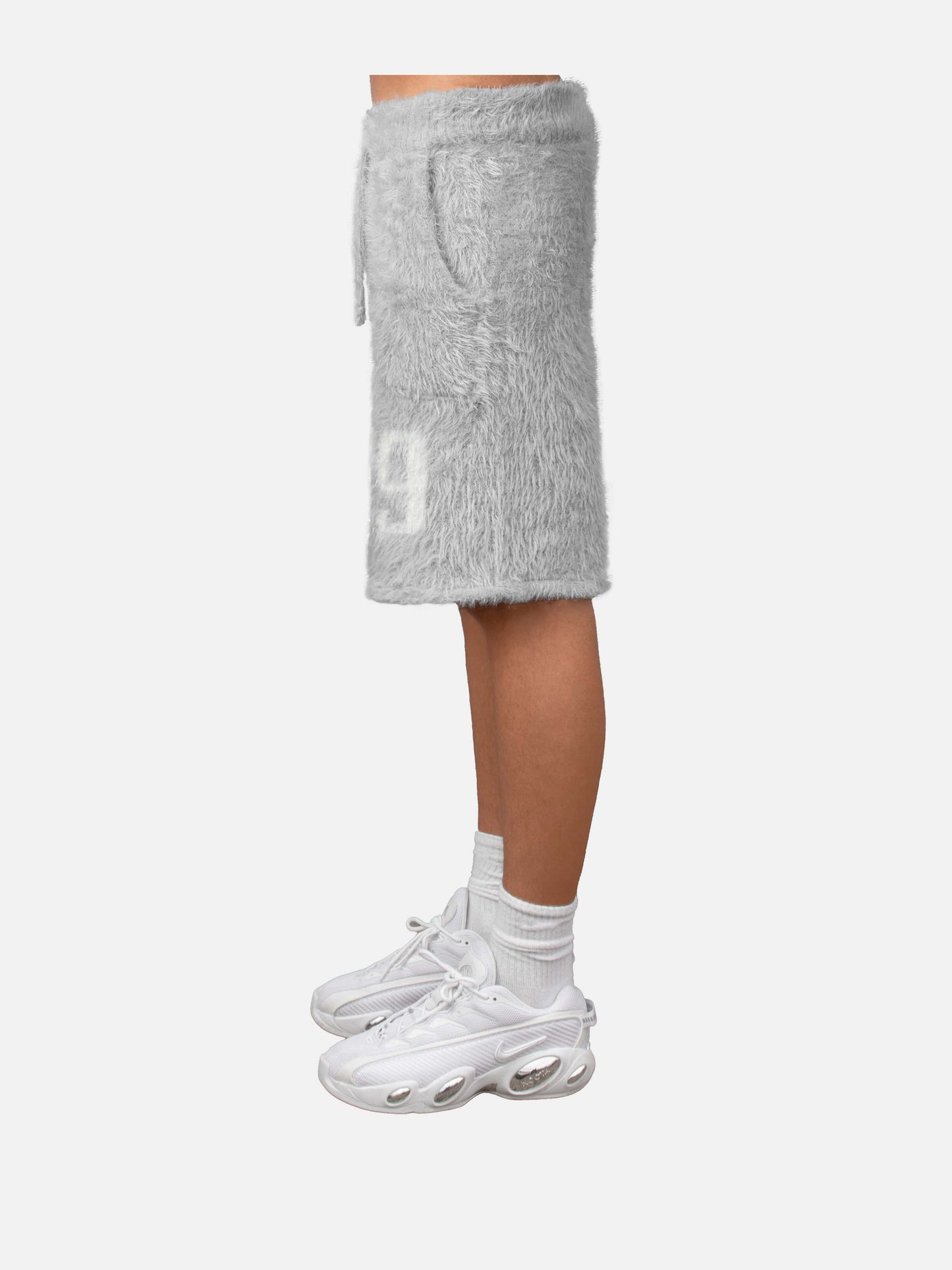 09 FUR SHORTS GREY