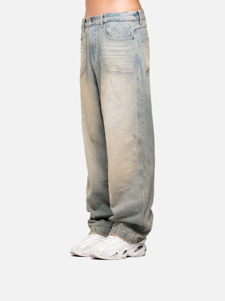 LIGHT FADED DENIM PALE BLUE